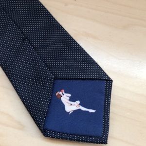 Paul Smith blue polka dot tie